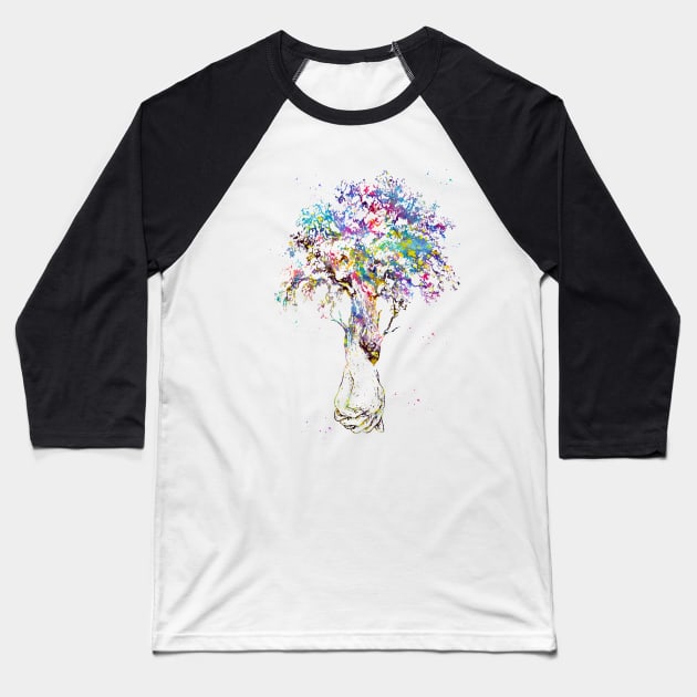 Love Tree Baseball T-Shirt by erzebeth